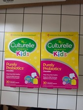 Lot of 2 NEW Culturelle Kids Probiotics Chewables Bursting Berry 30ct Exp 07/27 picture