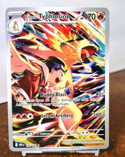 POKEMON ETHAN'S TYPHLOSION ILLUSTRATION RARE DESTINED RIVALS NM NEAR MINT picture