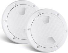 Pair Of 6 inch Boat Round NonSlip Inspection Hatch Boat Deck Hatch Access Cover picture