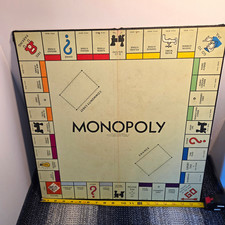 Vintage Monopoly Game Board No Game Pieces Just Board Rare picture