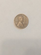 1949 LINCOLN WHEAT PENNY- NO MINT MARK ERROR L  ON THE RIM picture