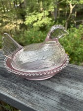 Retro Pink Nesting Hen picture