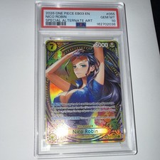 Namco One Piece Nico Robin PSA SPECIAL ALTERNATE ART EN 2026 EB03-055 picture
