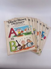 Vtg 1973 THE CHARLIE BROWN DICTIONARY Complete 8 Volume Book Set Charles Schultz picture