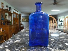 ANTIQUE COBALT OWL DRUG COMPANY 8