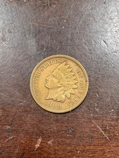 1909 S INDIAN HEAD CENT KEY DATE VF DETAILS CLEANED picture