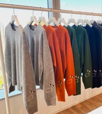 UNIQLO anya hindmarch Premium Lambswool Long-Sleeve Crew Neck Sweater 468868 picture