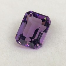 Natural Amethyst 3.02ct Vivid Purple Emerald Cut 9x7mm CGRL Certified Loose Gem picture