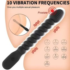 Thrusting Anal Butt Plug Vibrator Prostate Massager Adult Sex Toys for Men Women picture
