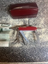 Vintage Swiss Army Knife Victorinox Champion Model 1.5793 W/ Box & Paper Diagram picture