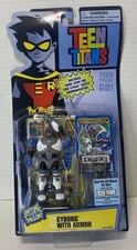 2005 Teen Titans CYBORG Action Figure BANDAI JLU Justice League DC COMICS carded picture