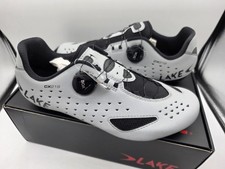 Lake CX219 Cycling Shoe - Men's - Sz 9.5 Gray Carbon Fiber, EU 42 picture