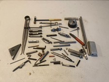 Vintage Machinist Tooling Assorted Lot Calipers End Mills Screws Hardware Parts picture