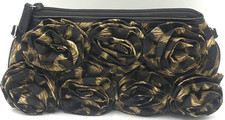 Brighton Renaissance Rose Crossbody Bag Leopard Cheetah 3D Flower Clutch NWOT picture