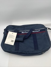 Vtg 1980s MacGregor  Deluxe Nylon Sports Tote Tennis Bag Blue Travel 18x12.5x7.5 picture