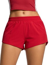MCEDAR Women's Running Shorts Red, 10/L picture