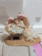 Roman Seraphim Classics Natalie Joy To The World Angel & Baby Jesus #84402 picture