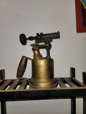 Vintage Antique Brass Blow Torch Display or Repair.  picture