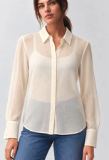 VTG 90s Chater Club 100% Silk Blouse NWT Size 14 picture