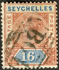 Seychelles  1890 Queen Victoria Used (SC# 12) picture