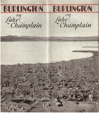 1920's Burlington, VT Travel Guide Booklet, Pictoral Vignettes and a Map picture