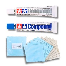 Tamiya Polishing Paste Fine Compound 87069＆Finishing Compound 87070＆Compound ... picture