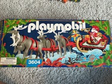 Playmobil Christmas Santa and Sleigh With Reindeer Set (3604) Retired picture
