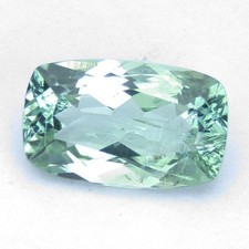 1.24Cts Genuine Amazing Natural Green Tourmaline 8.5x5.3x3.mm Cushion Cut picture