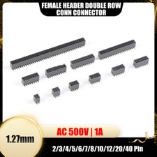 1.27mm 2/3/4/5/6/7/8/10/12/20/40 Pin SMT Female Header Double Row Conn Connector picture