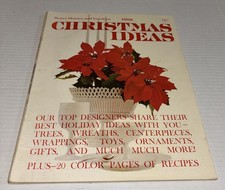 Vintage 1968 Better Homes & Gardens Christmas Ideas Magazine MCM Crafts Recipes picture