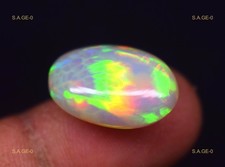 9.2 Ct Natural Ethiopian Oval Opal Cabochon Large Size Unique Welo Opal Gemstone picture