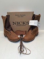 Nicks WS Brown Boots In Box Size 9.5C (P03072470) picture