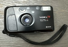 Vintage Kyocera Yashica T4 T* F3.5 35mm Zeiss Lens Compact Film Camera Works picture