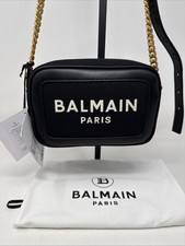 Balmain B-Army 18 Canvas Logo Camera Bag NWT picture