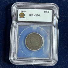 1809 Classic Head Half Cent 1/2C ICG VG8  picture
