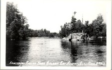Kawishiwi Rapids, Balsam Bay Resort, Ely, Minnesota RPPC (1950s) Remer picture