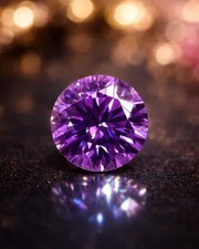 CERTIFIED 3.10 Ct Earth-Mined Natural Purple Diamond  ROUND LOOSE VVS1/ 9.5 mm picture