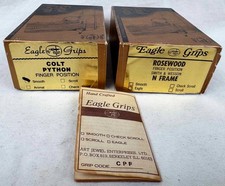 Eagle Grips Colt Python & Rosewood Smith & Wesson Finger Position Empty Box lot. picture