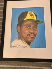 RARE 1989 TONY GWYNN SIGNED LITHOGRAPH picture