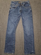 Wrangler Rock 47 Slim Boot Jeans Mens 30x33 (30x36) Blue Medium Wash Denim picture