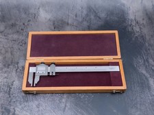 VINTAGE STARRETT NO. 122 VERNIER CALIPER PRECISION MACHINIST MEASURING TOOL picture