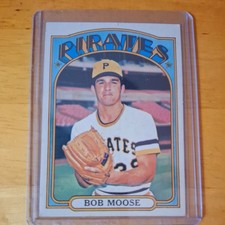 1972 Topps - Bob Moose #647 EX Baseball card High series picture