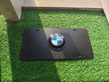 💎NEW BLACK 12 inch * 6 inch✔️ Car Front Plate features the BMW Emblem Badge US picture