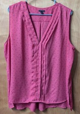Ann Taylor LOFT Outlet Pink sleeveless top XL picture