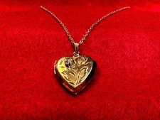 Vintage Gold Filled Locket 1/20 12kt GF Nakagawa Corp Japan Gold Locket on Chain picture