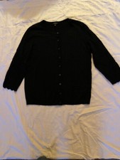 Talbot's Black Color Cardigan Dressy Size Large picture