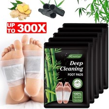 10-300x Foot Detox Patches Pads Toxins Deep Cleansing Herbal Bamboo Organic Pad picture