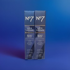 No7 Lift & Luminate Triple Action Serum 15ml/0.5fl.oz💎LOT OF 2 💎 picture