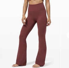 Lululemon Groove Pant Flare Super High Rise Nulu Savannah Size 6 32.5 Excellent picture