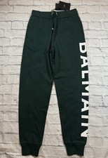 Balmain Logo Green Cotton Jogger Sweatpants Size Medium *$2500* New With Tags picture